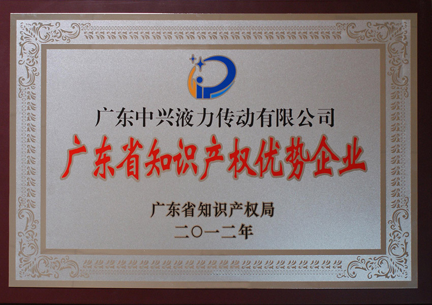 2012年知識產(chǎn)權(quán)優(yōu)勢企業(yè)牌匾